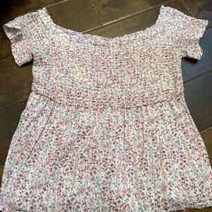 Lo Short Sleeve Floral Top